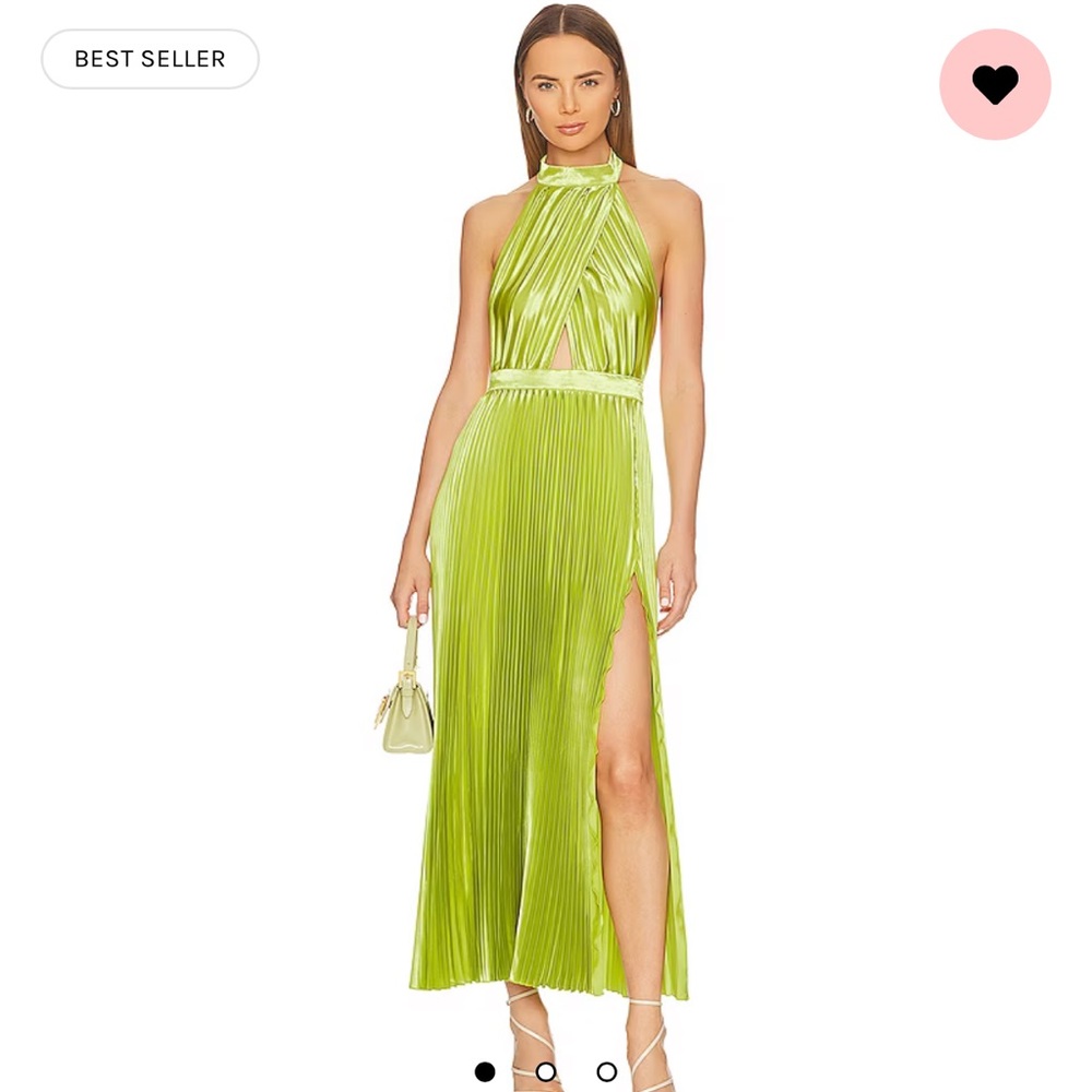 L’IDEE Renaissance Split Gown in Mojito